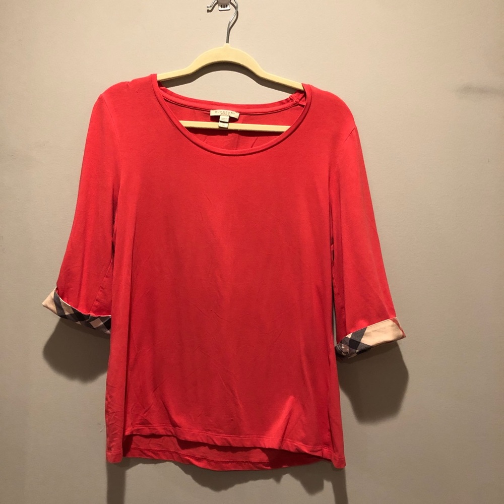 Burberry Brit Coral 3/4 sleeve XL blouse